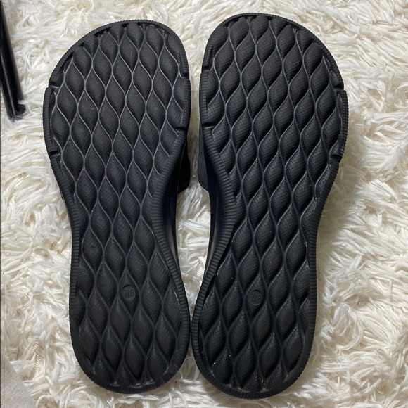 AVIA MEMORY FOAM SLIDE SANDALS Adjustable Velcro Comfort Shoes Women 7/8 - Picture 5 of 8